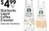 Met Foodmarkets Starbucks Liquid Coffee Creamer offer
