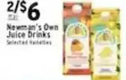 Met Foodmarkets Newman's Own Juice Drinks offer