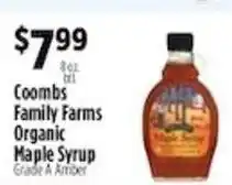 Pioneer Supermarkets Coombs Family Farms Organic Maple Syrup offer
