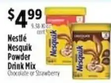 Pioneer Supermarkets Nestlé Nesquik Powder Drink Mix offer