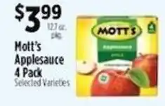 Pioneer Supermarkets Mott's Applesauce offer