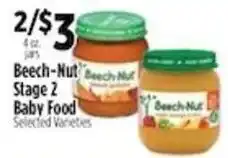 Pioneer Supermarkets Beech-Nut Stage 2 Baby Food offer