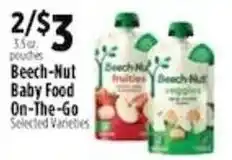 Pioneer Supermarkets Beech-Nut Baby Food On-The-Go offer