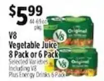 Pioneer Supermarkets V8 Vegetable Juice offer