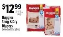 Pioneer Supermarkets Huggies Snug & Dry Diapers offer