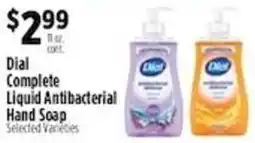 Pioneer Supermarkets Dial Complete Liquid Antibacterial Hand Soap offer