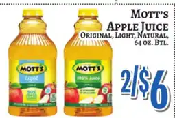 Trade Fair Supermarket MOTT'S APPLE JUICE offer