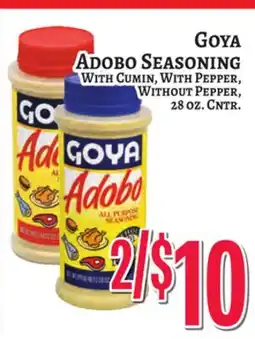 Trade Fair Supermarket Goya Adobo Seasoning offer