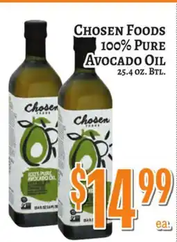 Trade Fair Supermarket CHOSEN FOODS 100% PURE Avocado Oil offer