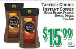 Trade Fair Supermarket TASTER'S CHOICE INSTANT COFFEE offer