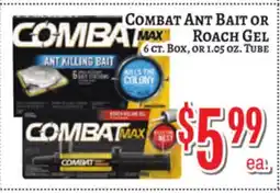 Trade Fair Supermarket COMBAT ANT BAIT OR ROACH GEL offer