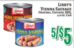 Trade Fair Supermarket LIBBY'S VIENNA SAUSAGE offer