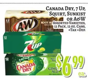 Trade Fair Supermarket CANADA DRY, 7 Up, SQUIRT, SUNKIST OR A&W offer
