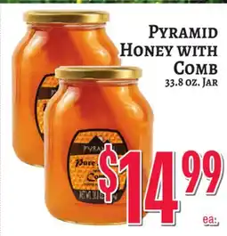 Trade Fair Supermarket PYRAMID Honey WITH COMB offer