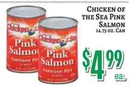 Trade Fair Supermarket CHICKEN OF THE SEA PINK SALMON offer
