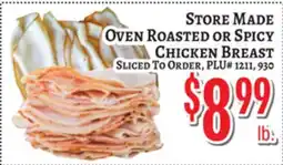 Trade Fair Supermarket STORE MADE OVEN ROASTED OR SPICY CHICKEN BREAST offer