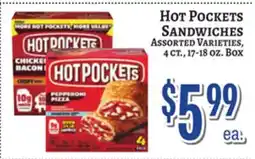 Trade Fair Supermarket Hot Pockets Sandwiches offer