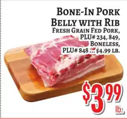 Trade Fair Supermarket BONE-IN PORK BELLY WITH RIB offer