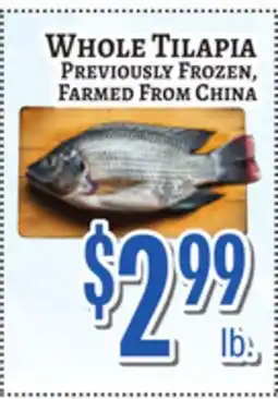 Trade Fair Supermarket WHOLE TILAPIA offer