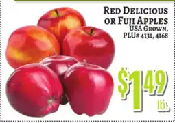 Trade Fair Supermarket RED DELICIOUS OR FUJI APPLES offer