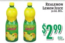 Trade Fair Supermarket Realemon LEMON JUICE offer