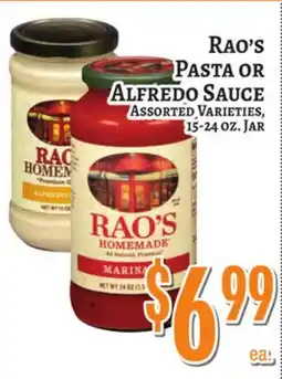 Trade Fair Supermarket Rao's Pasta OR Alfredo Sauce offer