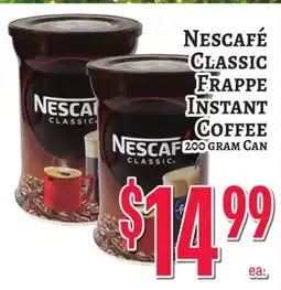 Trade Fair Supermarket NESCAFÉ CLASSIC FRAPPE INSTANT COFFEE offer