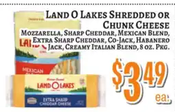 Trade Fair Supermarket LAND O LAKES SHREDDED OR CHUNK CHEESE offer