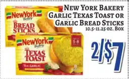 Trade Fair Supermarket New York Bakery GARLIC TEXAS TOAST OR GARLIC BREAD STICKS offer