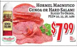 Trade Fair Supermarket HORMEL MAGNIFICO Genoa Or Hard Salami offer