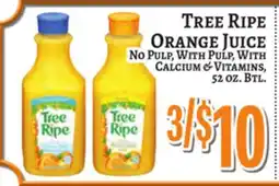 Trade Fair Supermarket TREE RIPE ORANGE JUICE offer