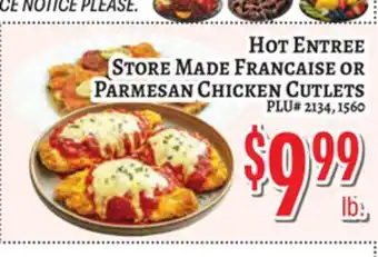Trade Fair Supermarket STORE MADE FRANCAISE OR PARMESAN CHICKEN CUTLETS offer