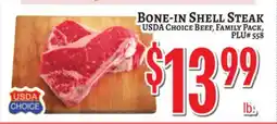 Trade Fair Supermarket BONE-IN SHELL STEAK offer