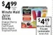 Met Foodmarkets Minute Maid Juice Sticks offer
