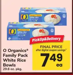 ACME O Organics Family Pack White Rice Bowls offer