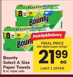 ACME Bounty Select A Size Paper Towels offer