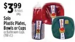 Pioneer Supermarkets Solo Plastic Plates, Bowls or Cups or Bathroom Cups offer