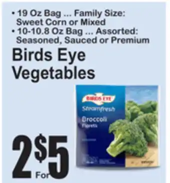 SuperFresh Birds Eye Vegetables offer
