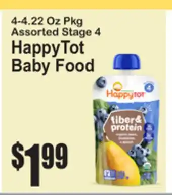SuperFresh 4-4.22 Oz Pkg Assorted Stage 4 HappyTot Baby Food offer