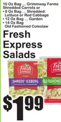 SuperFresh Fresh Express Salads offer