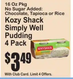 SuperFresh Kozy Shack Simply Well Pudding offer