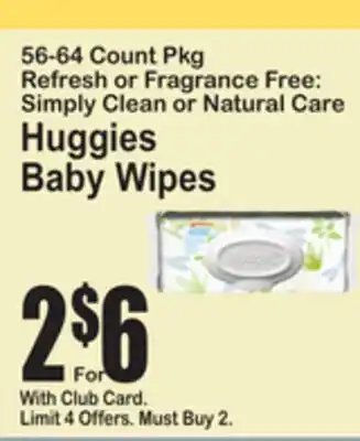 SuperFresh Huggies Baby Wipes offer
