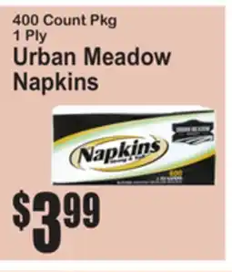 SuperFresh Napkins Urban Meadow Napkins offer