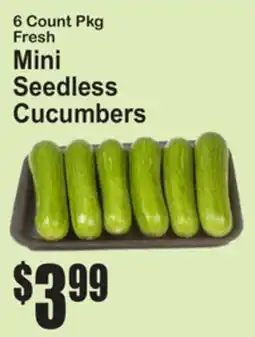 SuperFresh Fresh Mini Seedless Cucumbers offer