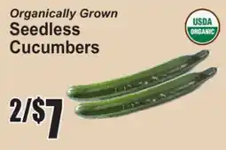 SuperFresh Organically Grown Seedless Cucumbers offer