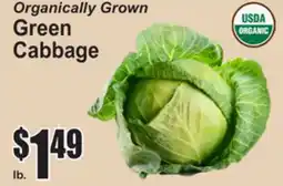 SuperFresh Organically Grown Green Cabbage offer