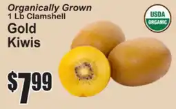 SuperFresh Organically Grown 1 Lb Clamshell Gold Kiwis offer