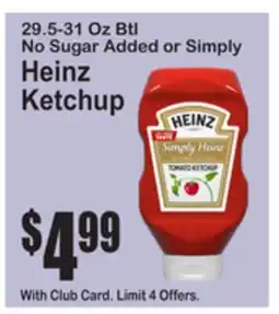 SuperFresh No Sugar Added or Simply Heinz Ketchup offer