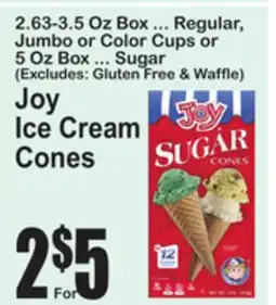 SuperFresh Joy Ice Cream Cones offer