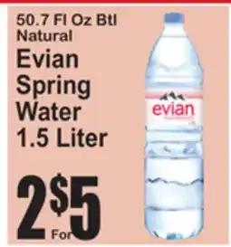 SuperFresh Evian Spring Water offer